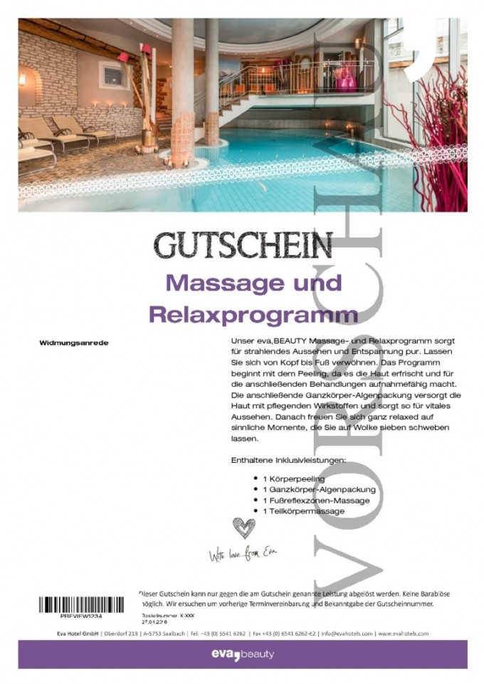 Massage und Relaxprogramm